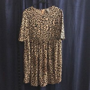 ASOS Leopard baby doll dress size 8